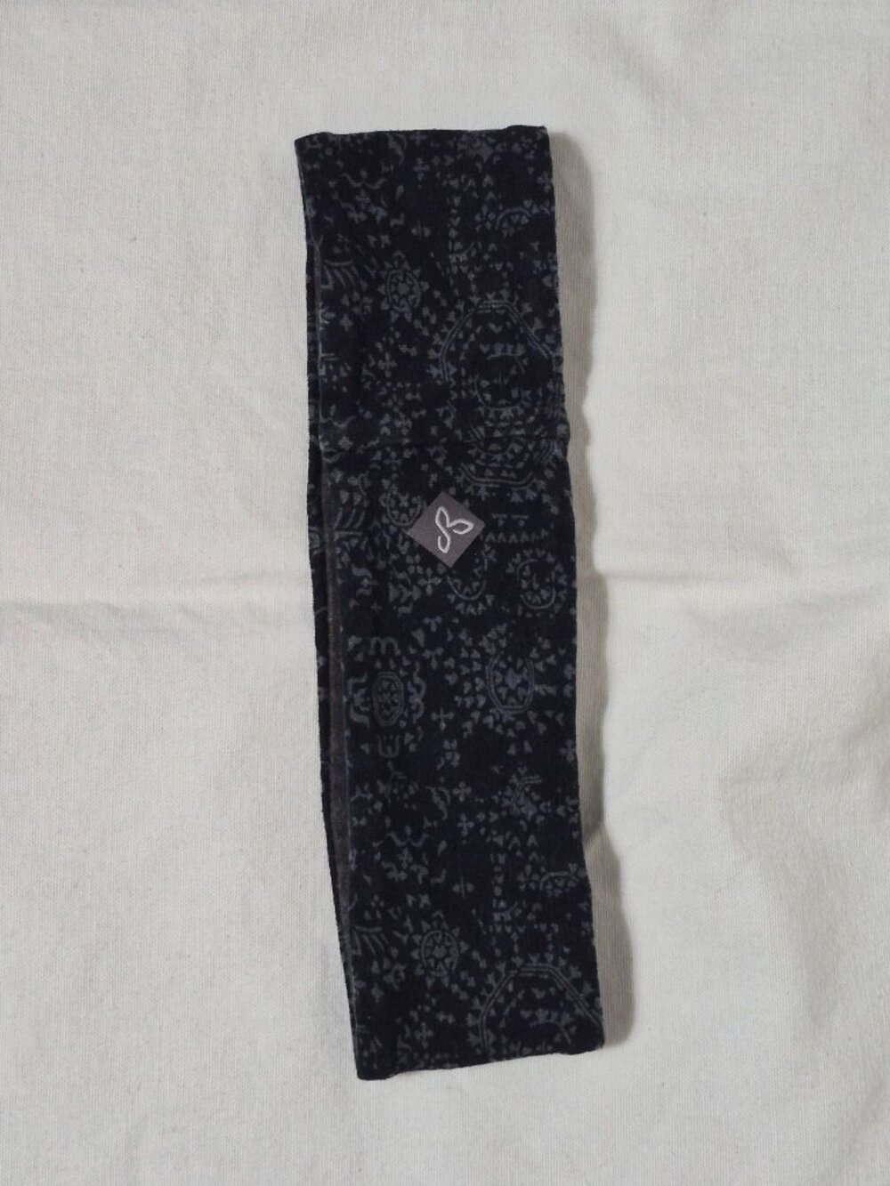 Prana One Size Black Hemp Organic Outdoor Hiking Camping Travel Headband